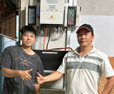 Dự &aacute;n Hybrid Deye 8kW - Lưu trữ 10Kwh Nh&agrave; Em Trung G&ograve; C&ocirc;ng